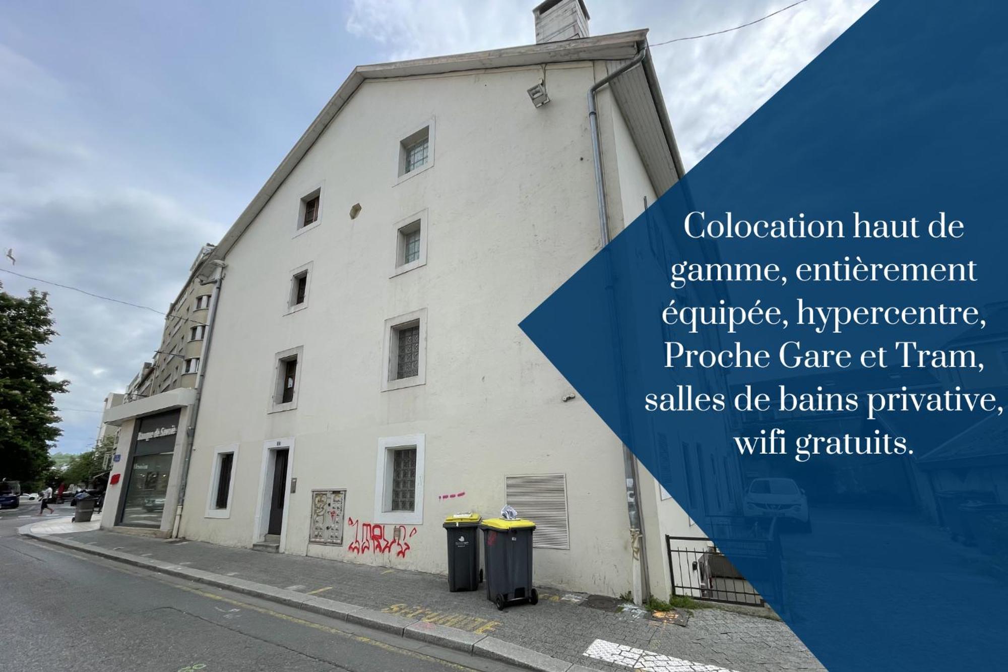 La Coloc Choco - Belle Colocation En Hypercentre / 5 Chambres Privees / Salle De Bains Privative / Proche Gare Et Tram / Wifi Et Netflix Annemasse Exteriör bild